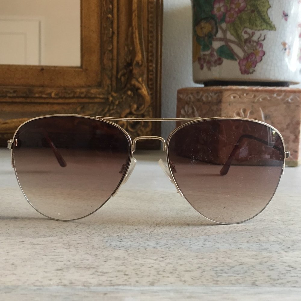 Brown Aldo Aviator Sunglasses